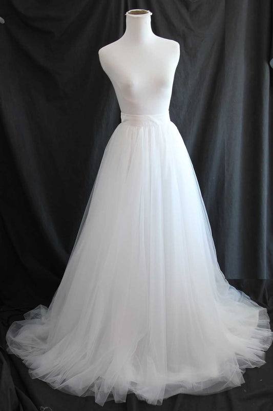 Ivory Soft Tulle Wedding Skirt J1003