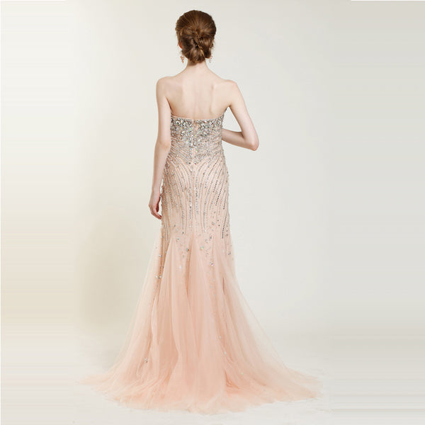 Strapless Jeweled Mermaid Formal Prom Dress ST1002 - Sample Sale Dress 