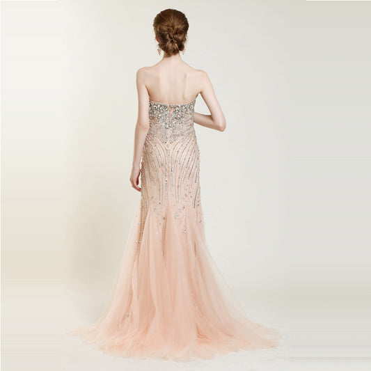 Strapless Jeweled Mermaid Formal Prom Dress ST1002 - Sample Sale Dress 