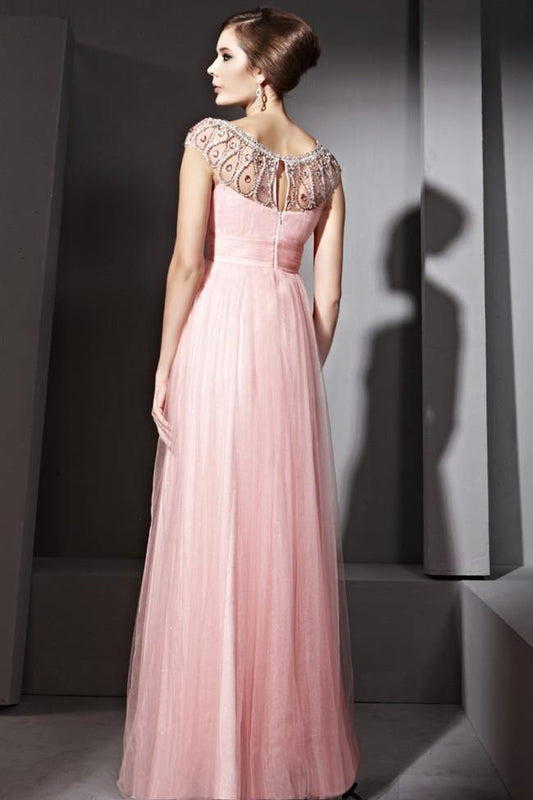 Pink Grecian Prom Formal Dress CX881055