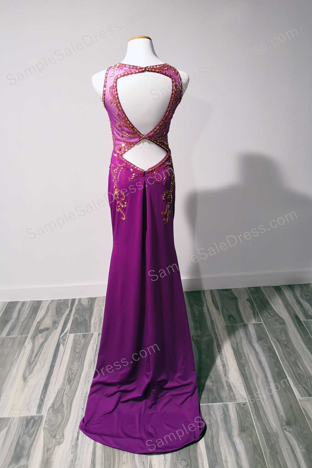 Sexy Purple Prom Dress with Side Slit